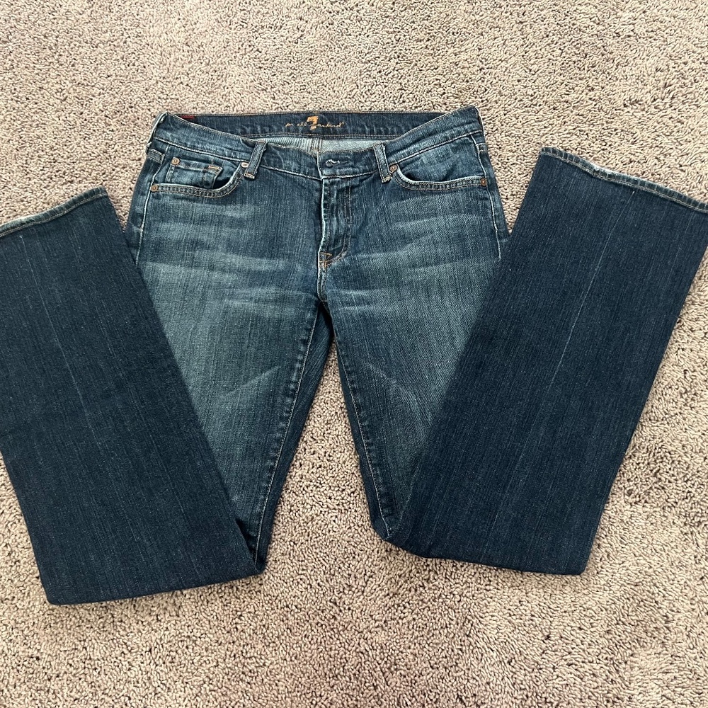 Dark Blue Boot Cut Jeans